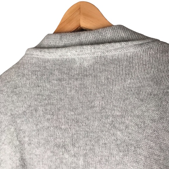 Small Naif Montreal Angora Wool Open Knit Cardigan Knit Grey Silver Sweater - Picture 8 of 10